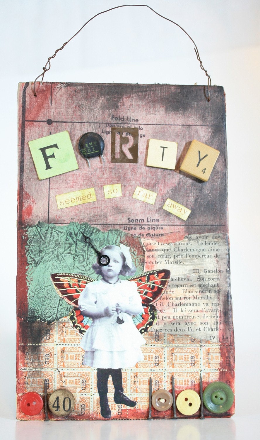 Mixed Media Collage - Custom Art for Birthdays, Anniversaries, Births, Weddings, etc