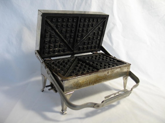 Antique Waffle Iron by IfindUbuy on Etsy