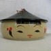 Reserved for Crazy---------------------------------------Vintage Plastic Tea Bowl Adorable Chinese Girl
