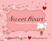 Sweet Heart - Premade banner set for your Etsy Shop Il_170x135