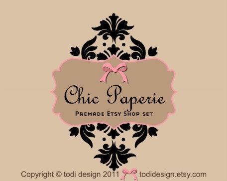 Chic Paperie - Premade Etsy Shop Banner set Il_570xn