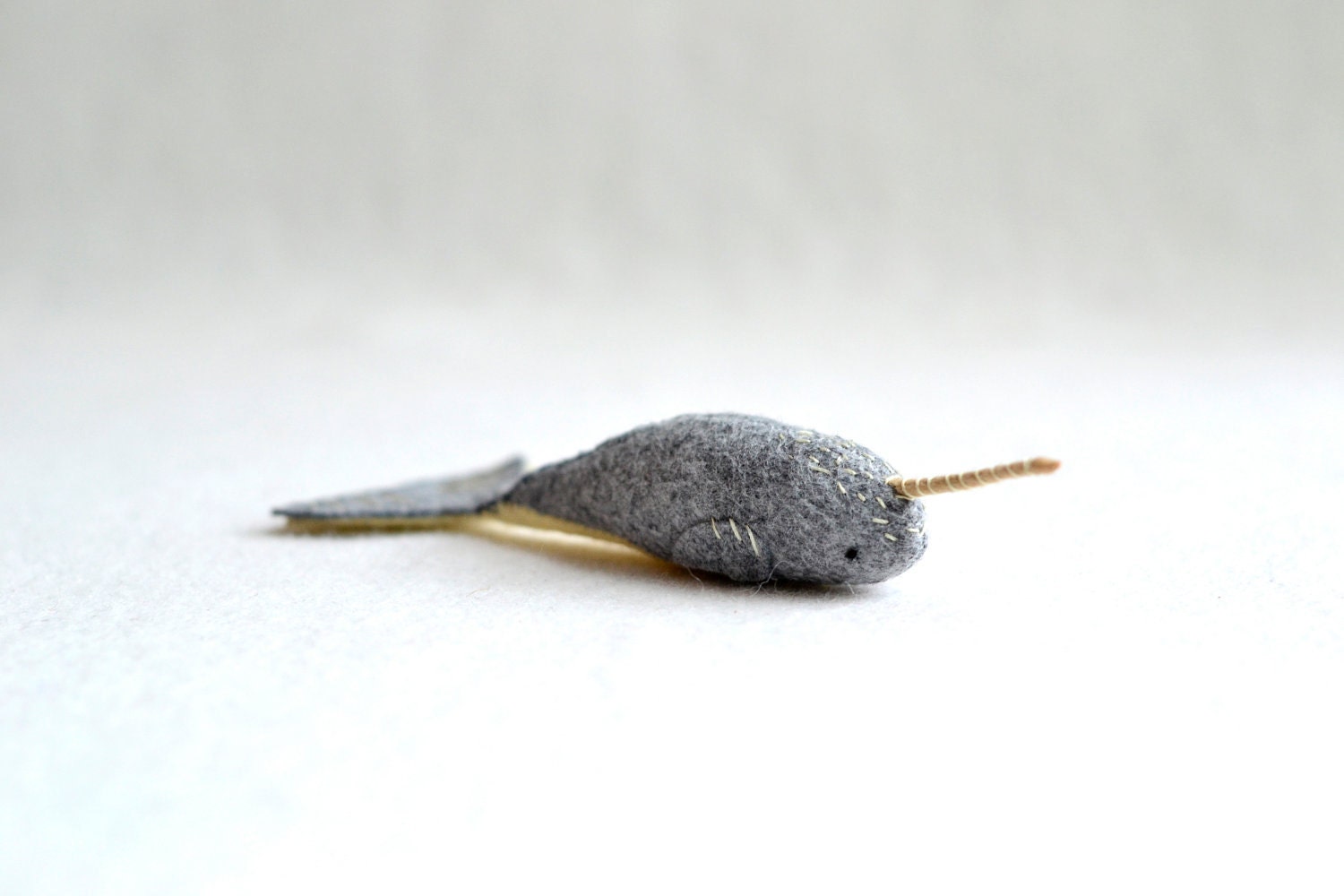 baby narwhal - narwhal soft sculpture plush by royalmint