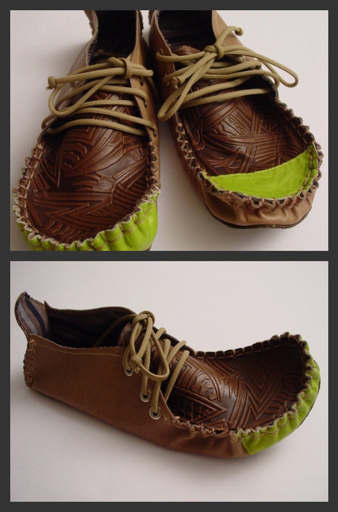 23 TRIBES - custom made  leather moccasins