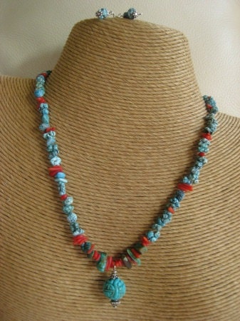 Necklace, Silver Necklaces, Turquoise Jewelry, Fashion Jewelry