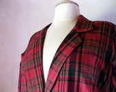 Madras Newport News Vintage Blazer Jacket Womens Medium