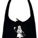 Alice in Wonderland Black Hobo bag - Flamingo Guitar, Tim Burton Inspired, Flamingo bag, proceeds to Alzheimer's Association