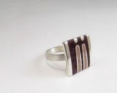 Sterling Silver Ring -  Valentines Day - Soft Colors
