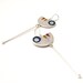 Sterling Silver Earrings - Primary Colors Pendulum