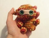 Kawaii Amigurumi Ninja Plush Anime Pink & Orange Plush Doll