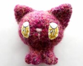 Amigurumi Kitty Cat Girl Plush Anime Manga Style Kawaii Fuzzy Kitten Pink Toy  Rosy