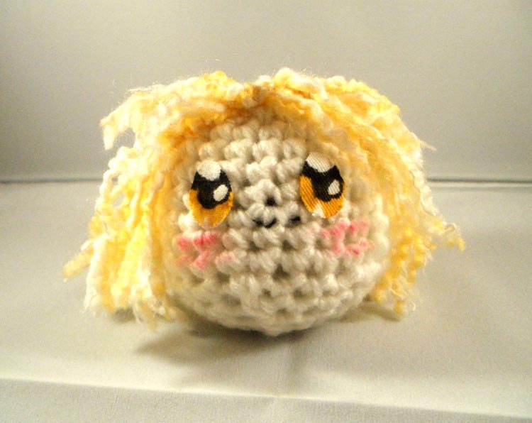 Amigurumi Kawaii Plush Girl Doll Pocket Anime Manga Style Toy Sunny Side Up