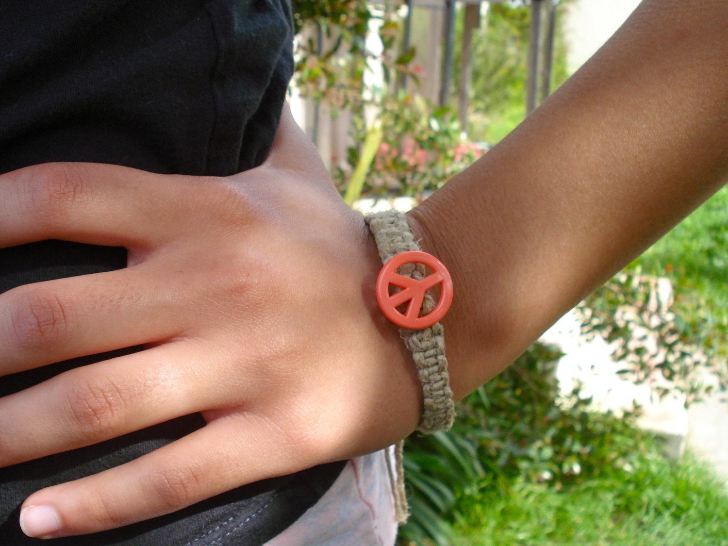 Peace Hemp Bracelet