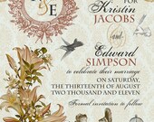 Vintage Save the Date - Whimsical French Baroque - Maria Collection