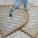 Vintage Shabby Chic Tags - French Script Scalloped Heart Tags - Vintage Appearance - set of 5