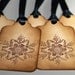 Snowflake Tags Christmas tags gift Tags - Vintage Appearance - set of 5