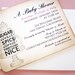 Baby Shower Sugar and Spice Invitation/Bachelorette Party/Bridal Shower - Sugar and Spice Cupcake invitation - vintage appearance- set of 20