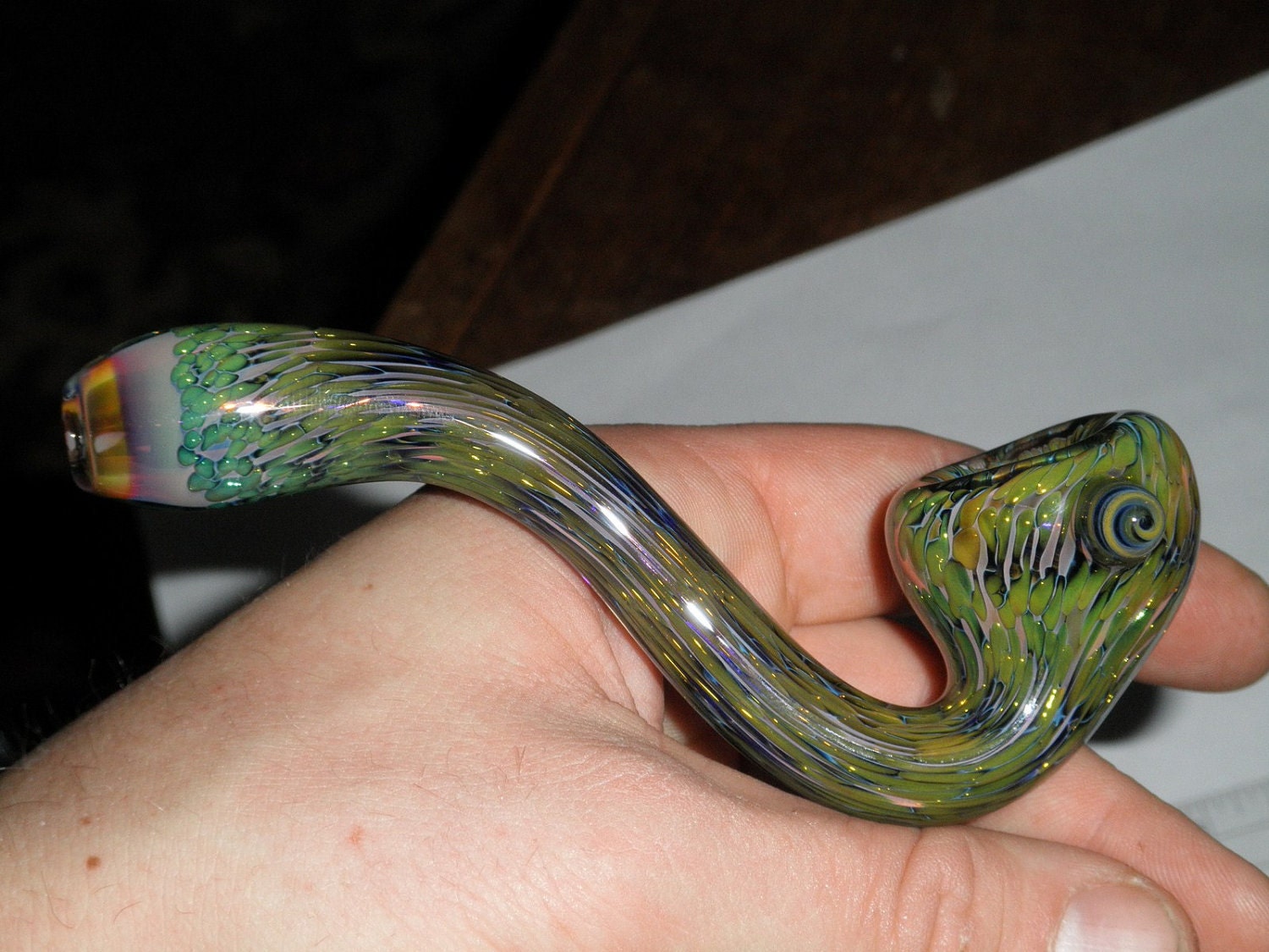 Sherlock style with twisty cane marble