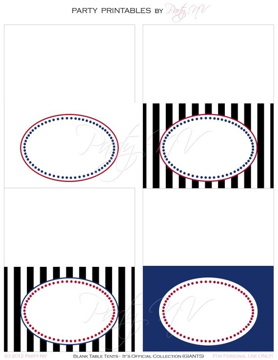 Printable Blank Table Tents - It's Official Collection - GIANTS Super Bowl 2012 Il_570xn