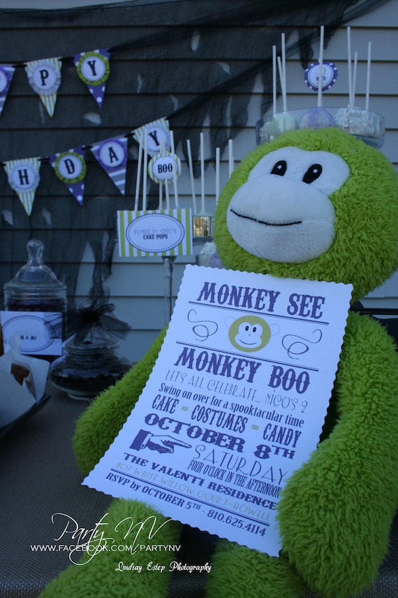 PRINTABLE (FULL COLLECTION) - "Monkey See, Monkey Boo" Collection Il_570xn