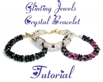Glinting Jewels Crystal Bracelet Tutorial - Pdf