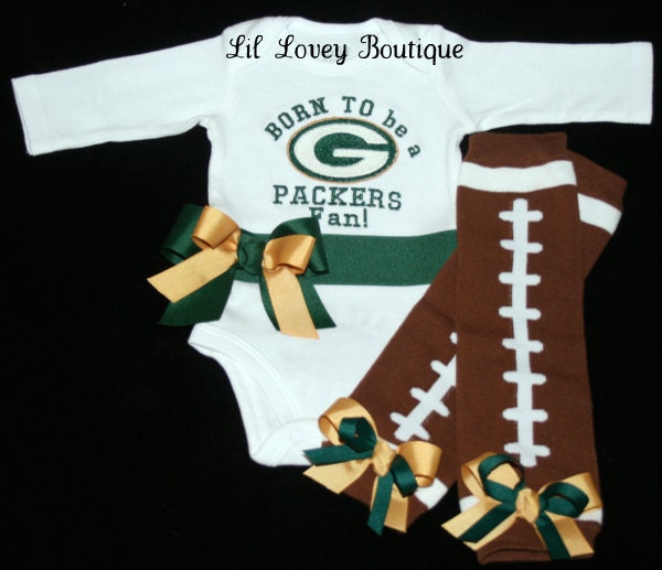 Football Season Is Coming...Team Spirit Long Sleeve Bodysuit With Matching Football Leg Warmers For Baby Girl or Toddler