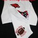 Football Season Is Coming...Team Spirit Long Sleeve Bodysuit With Matching Football Leg Warmers For Baby Girl or Toddler