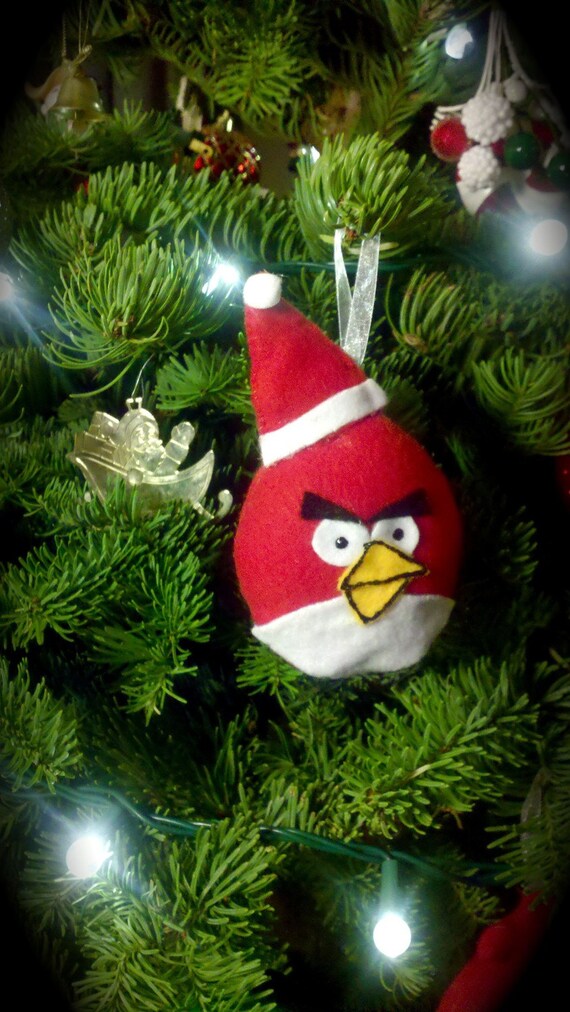 angry birds christmas ornaments red bird with by theclockblog angry birds christmas ornaments red bird with by theclockblog