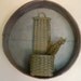 Cherokee Comb Primitive Painted Handwoven Basket