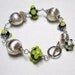 Lampwork Beads Bracelet Wire Wrapped Sterling Silver