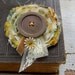 Fabric Brooch with Lace and Vintage Buttons