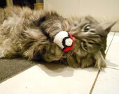 Pokéball Catnip Crocheted Toy