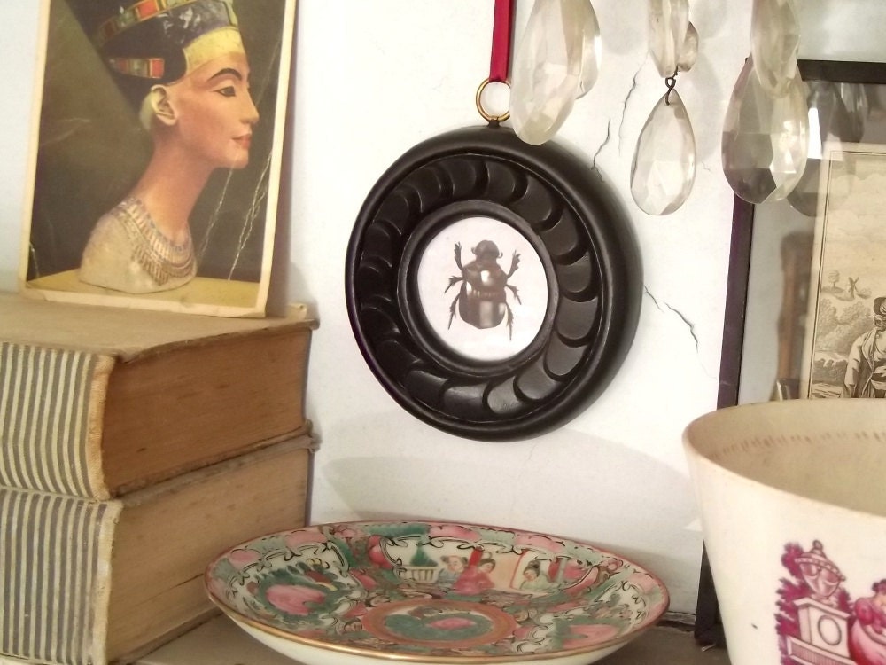 Black picture frame, small round black frame small frame round frame f6