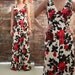 Floral Maxi Evening Gown, c. 1970's - size Medium
