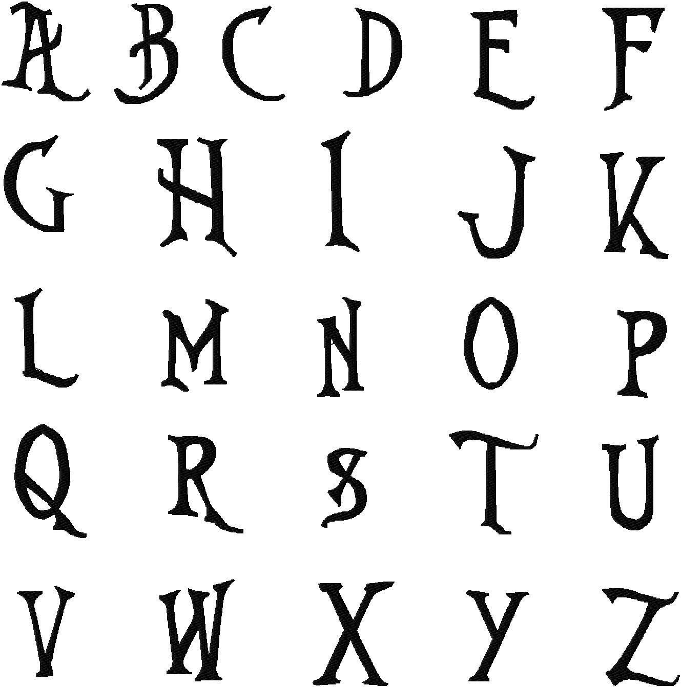 Items similar to The Nightmare Before Christmas Monogram Font Set ...