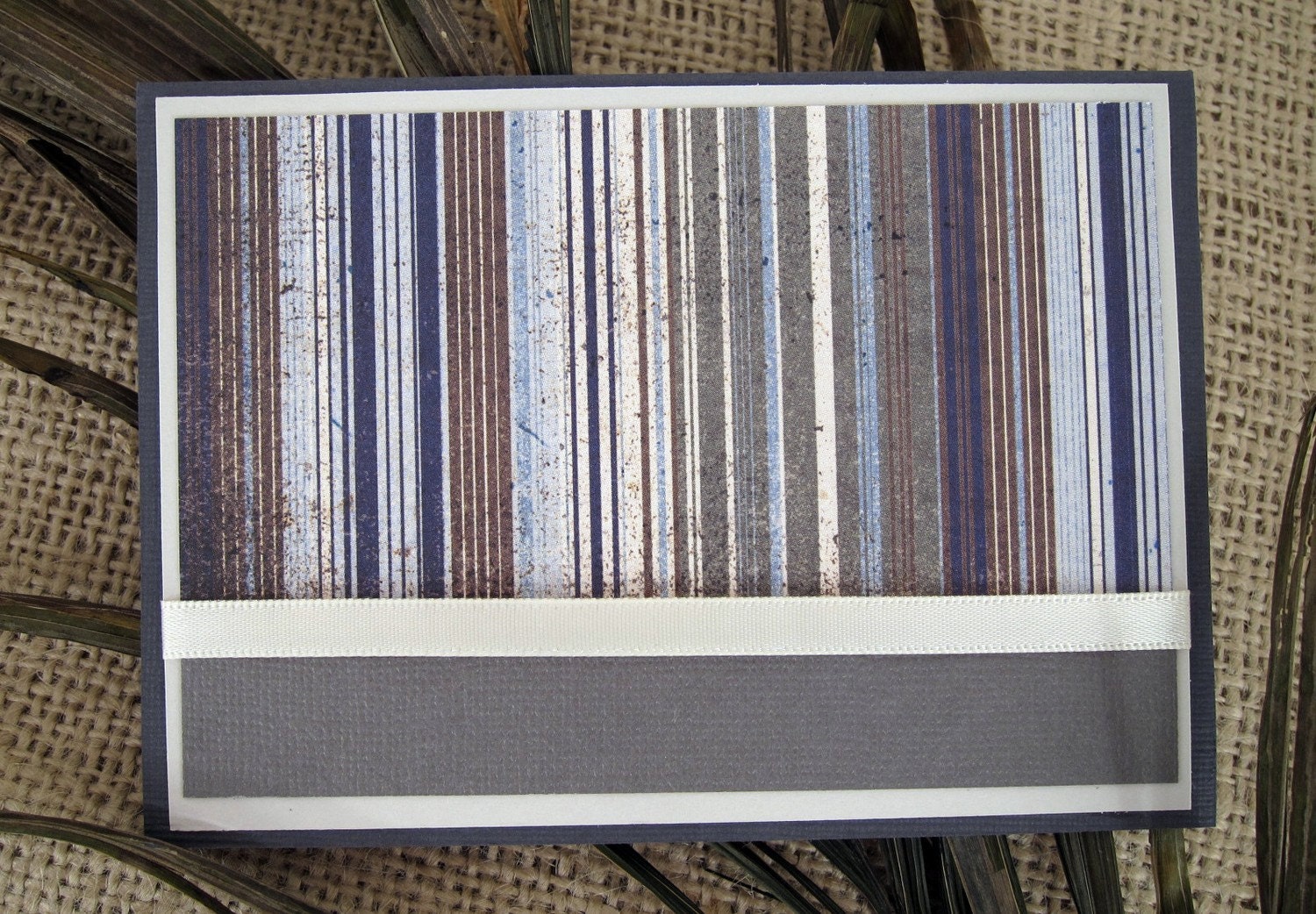 Customizable Dads & Grads Natural Striped Greeting Card