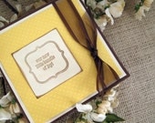 Sweet Yellow & Brown Bundle of Joy Unisex Baby Card