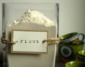 Kitchen Jar Labels Custom - Rustic Twine and Kraft Paper
