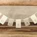6 Letters - Mini Garland Kraft Paper - Wall & Party Decor