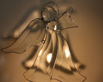 Beveled Stained Glass Angel, SRA Artist Z19