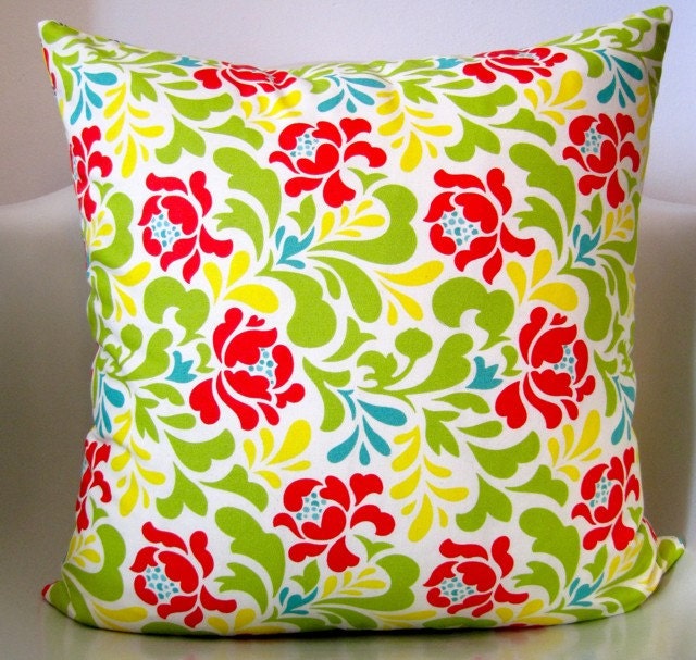 Decorative Pillow Cover - Double Sided - Contemporary - Chevron - Floral - Accent Pillow - Throw Pillow