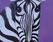 Zed - a4 Hand signed & mounted fine art print of original painting 8 x 11.5