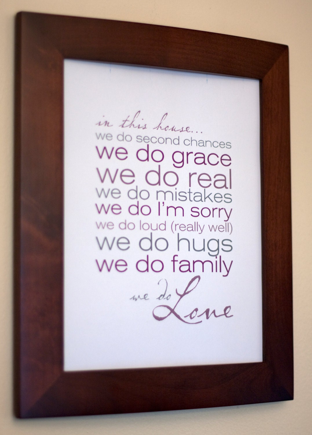 Print Your Own - We Do Love Sign - 2