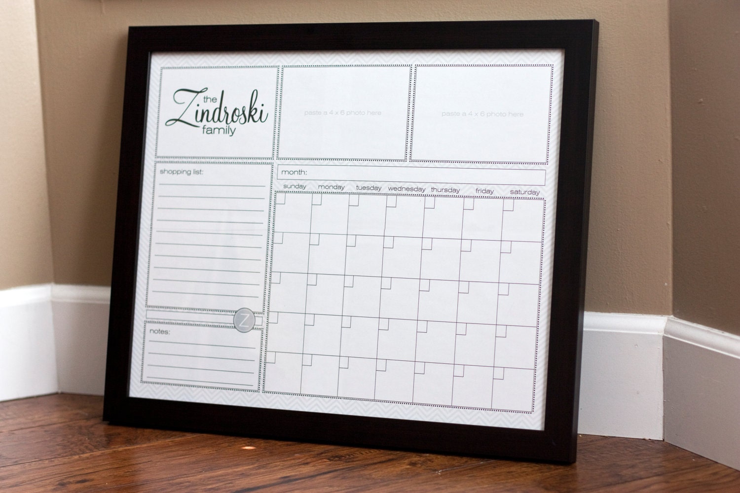 Print Your Own - Family Calendar - 4
