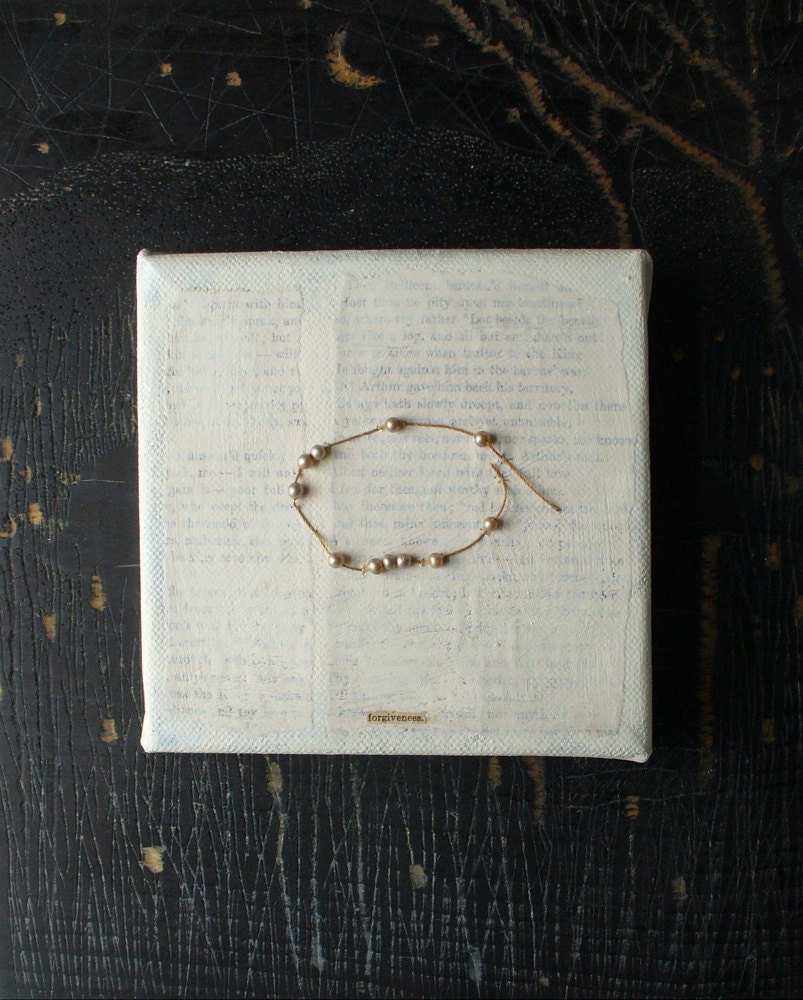 mixed media original collage inner constellations