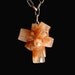 Aragonite Large Natural Crystal Cluster Pendant Necklace 1 1/4 "