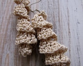 Irish Lace Crochet Earrings