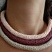 Crochet tube necklace - Going tribal