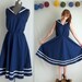 Blue and White Sailor Dress