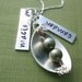 Peas in a Pod Necklace - For Mother of Two - Sterling Silver Name Tags - Personalized & Hand Stamped Jewelry