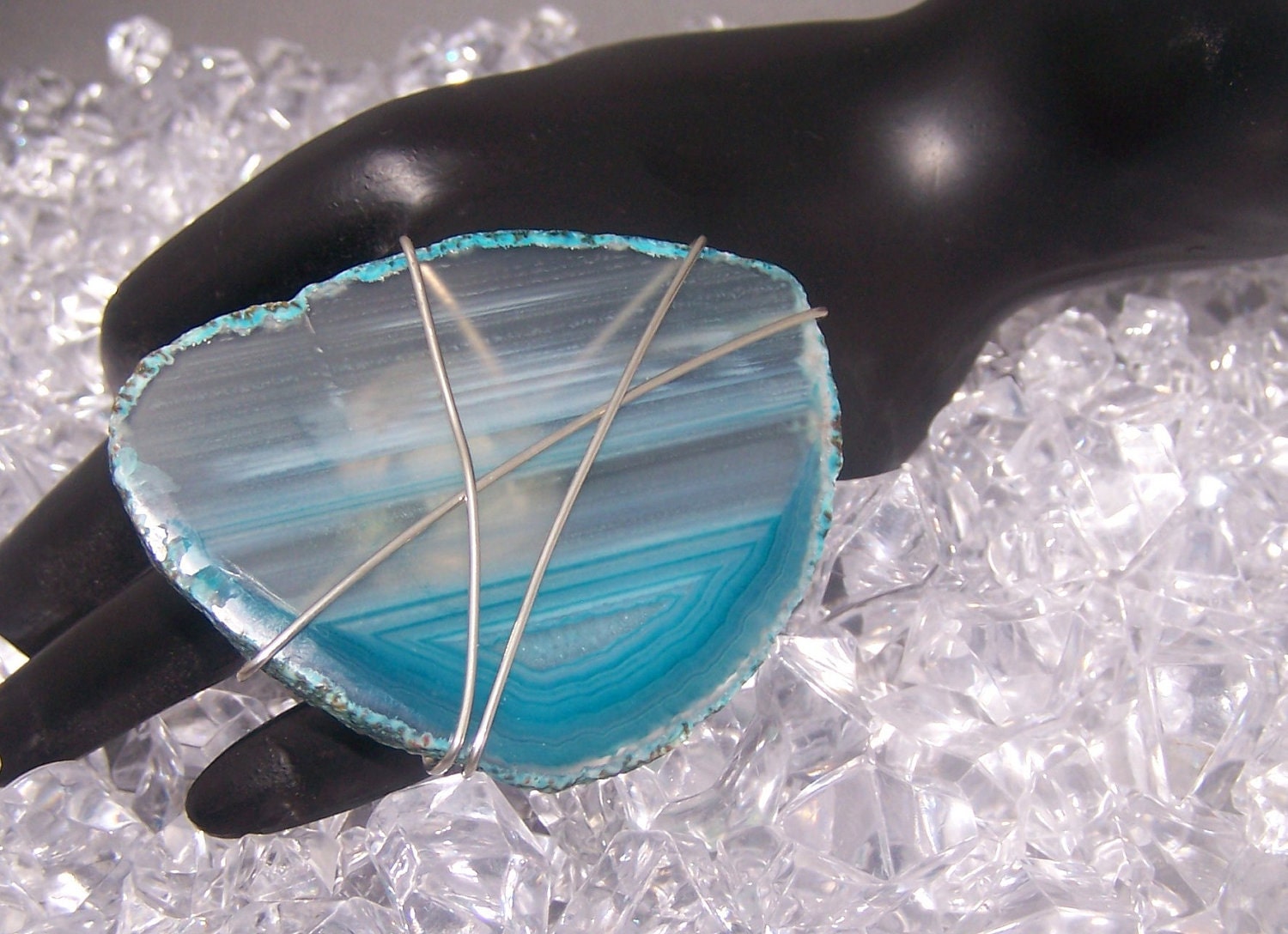 Agate Ring (Teal) - Splash